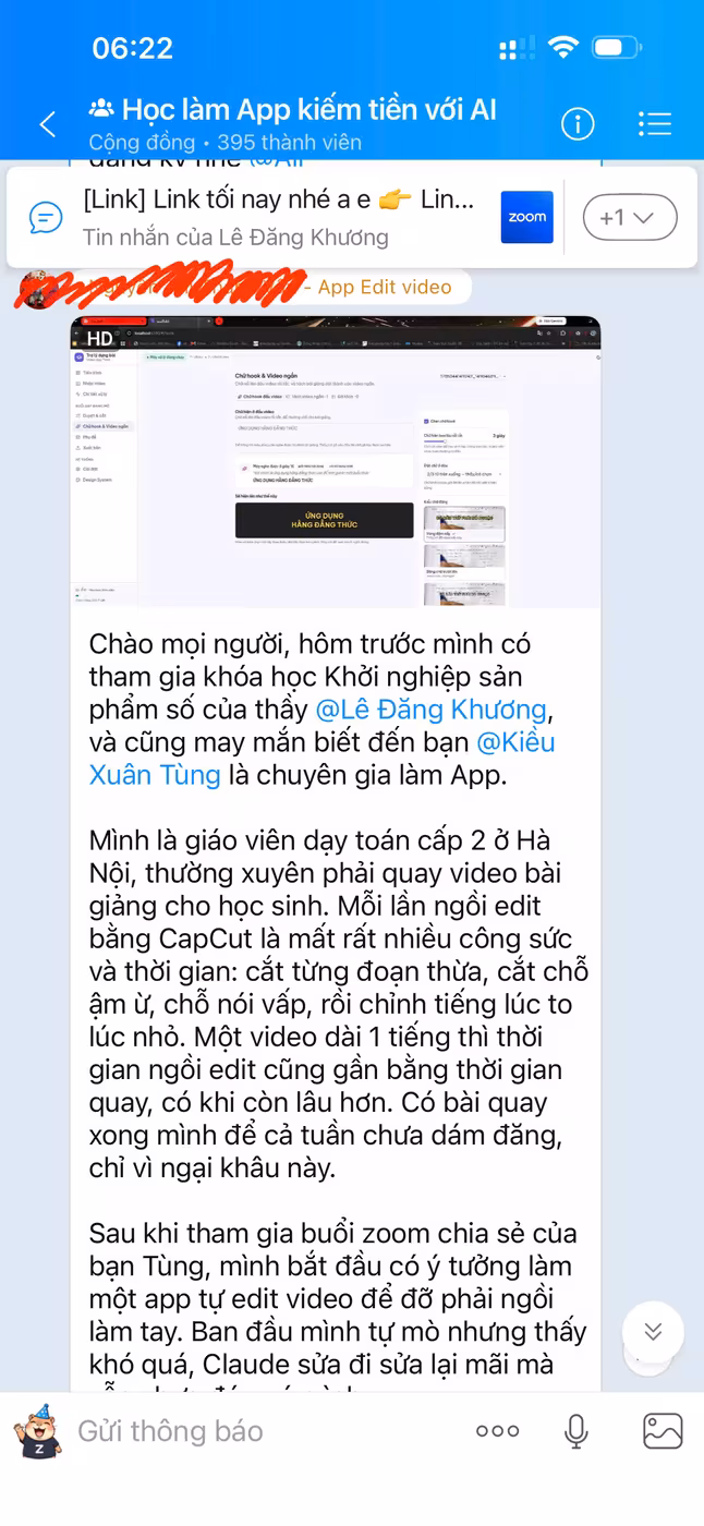 Feedback chị Vân - app edit video